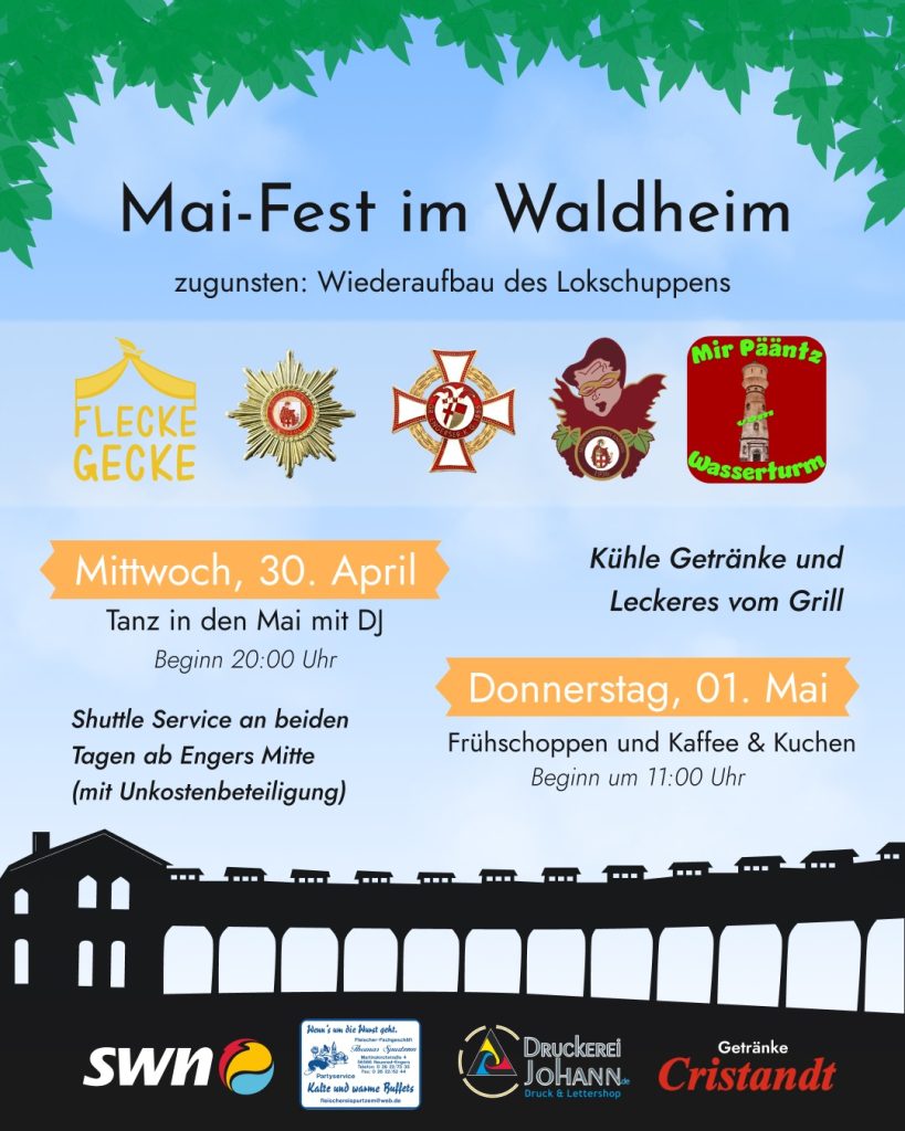 🎉🌳 Mai-Fest im Waldheim 2025 🌳🎉